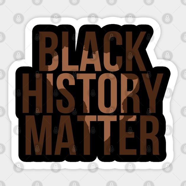 Black History Matter, Black History Month, Black Lives Matter, African American History Sticker by UrbanLifeApparel